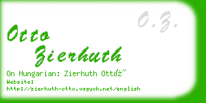 otto zierhuth business card